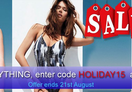 15% Off Swimwear Discount Banner