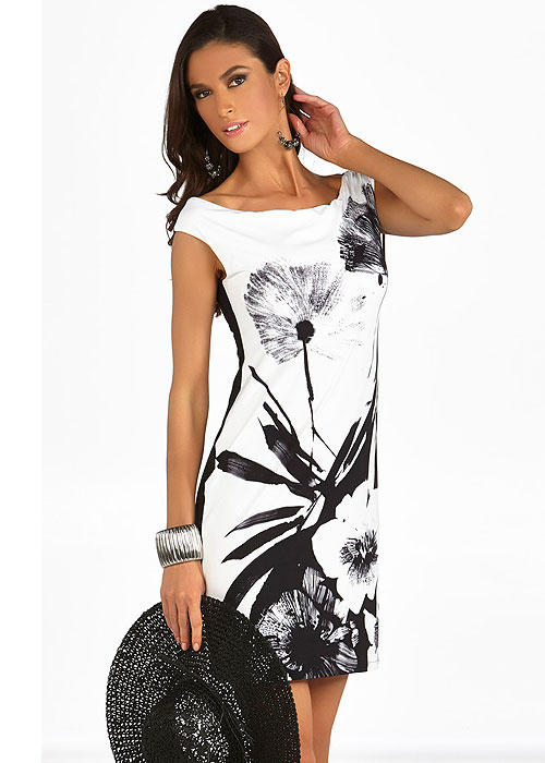 Roidal Monochrome Sun Dress