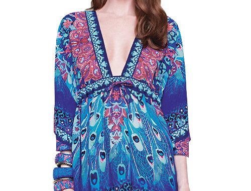 Gottex Exotic Peacock Beach Dress