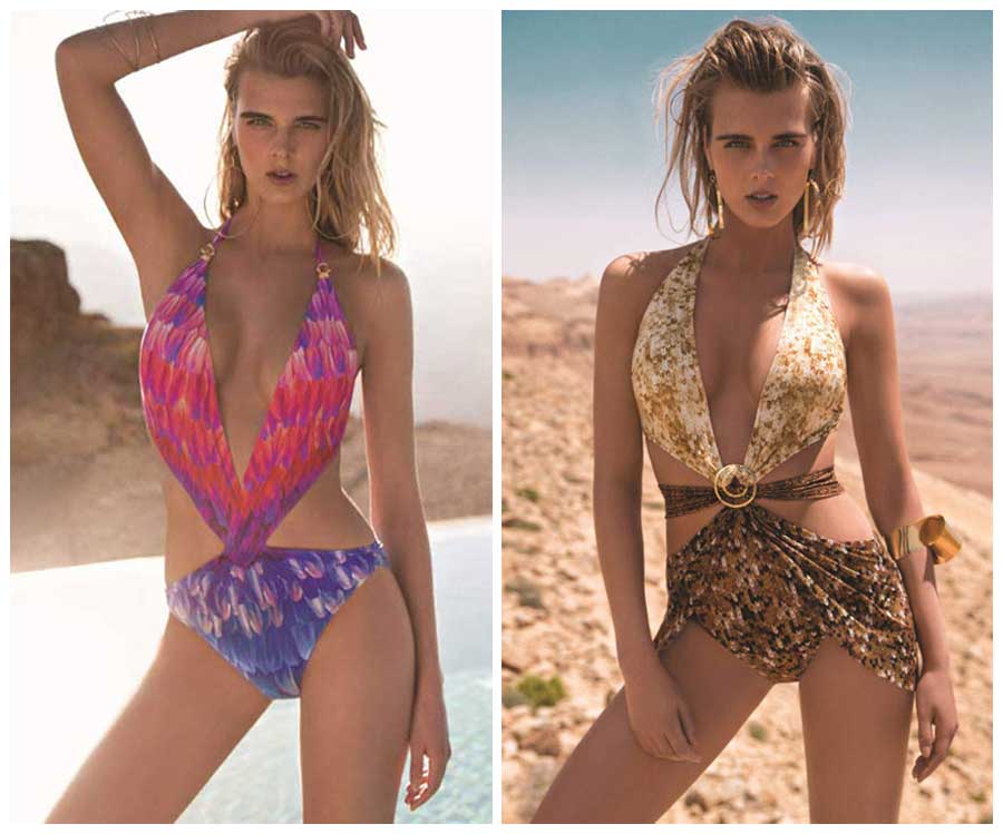 Gottex-Cut-out-plunge-swimsuit
