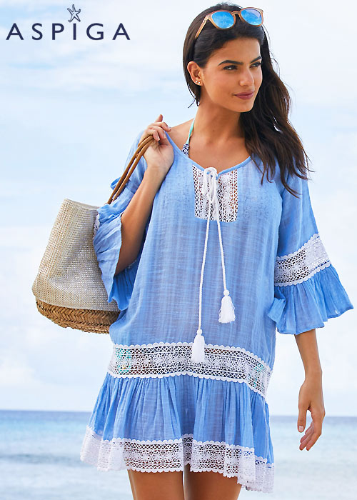 Aspiga Maui Kaftan blue