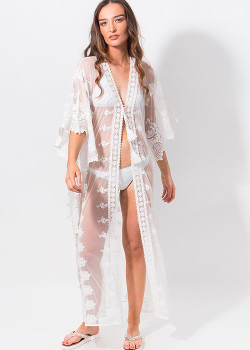 Pia Rossini White Beach Cover Up