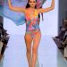 Bright colourful Gottex swimsuit with matching swimsuit, featured in Miami swimwear runway