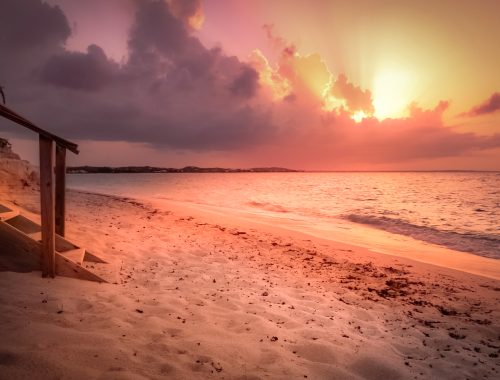 Sunset in Grace Bay, Turks and Caicos Islands