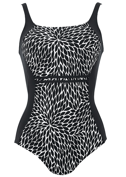 Anita Care Black And White Albina Mastectomy Swimsuit SideZoom 2