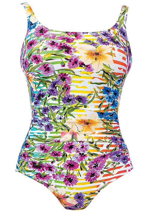 Anita Care Rainbow Flower Baku Mastectomy Swimsuit SideZoom 2