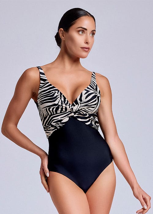 David Irma Animal Print Swimsuit SideZoom 2