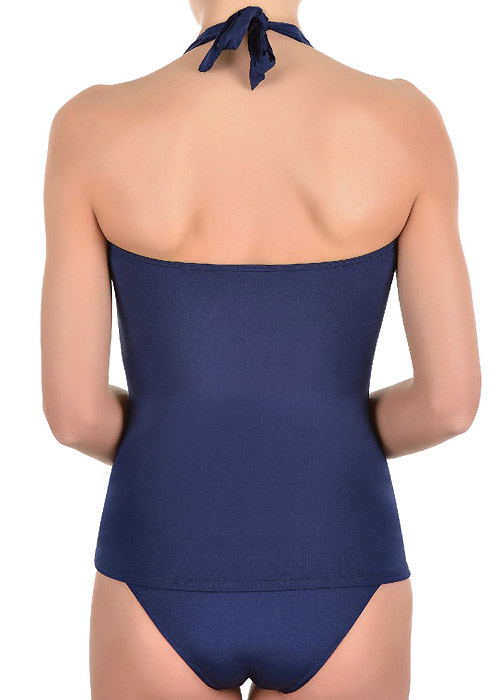 David Lady Club Navy Halterneck Tankini SideZoom 3