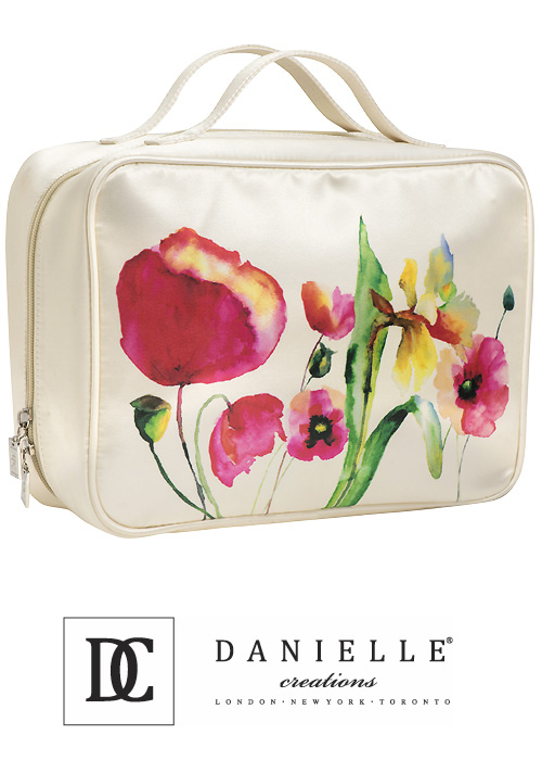 Danielle Creations Watercolour Floral Cosmetic Bag image