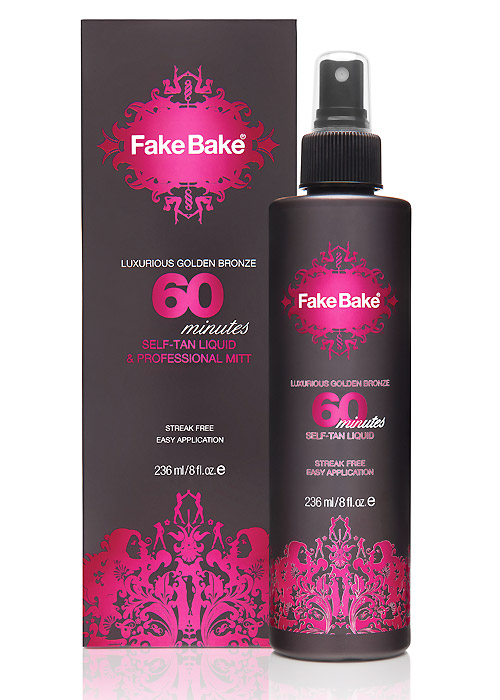Fake Bake 60 Minutes Self Tan Liquid & Professional Mitt
