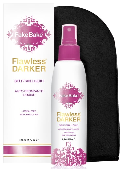 Fake Bake Darker Flawless Self-Tan Liquid Spray With Mitt image