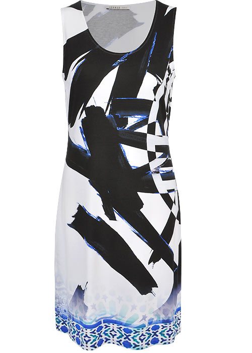 Feraud Brushstroke Sleeveless Sun Dress SideZoom 3