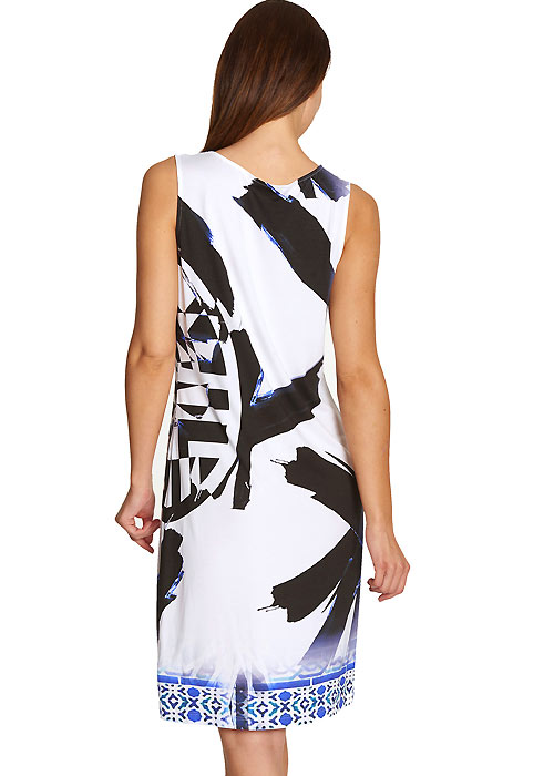 Feraud Brushstroke Sleeveless Sun Dress SideZoom 2