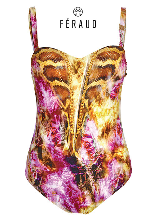 Feraud Snakeskin Bandeau Swimsuit SideZoom 3