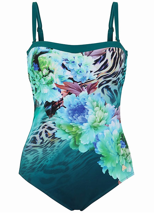 Felina Wild Ocean Bandeau Swimsuit SideZoom 4