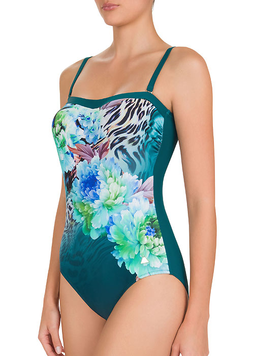 Felina Wild Ocean Bandeau Swimsuit SideZoom 2