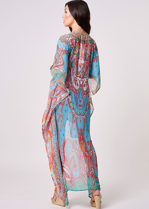 Forever Unique Paisley Bibi Kaftan SideZoom 2