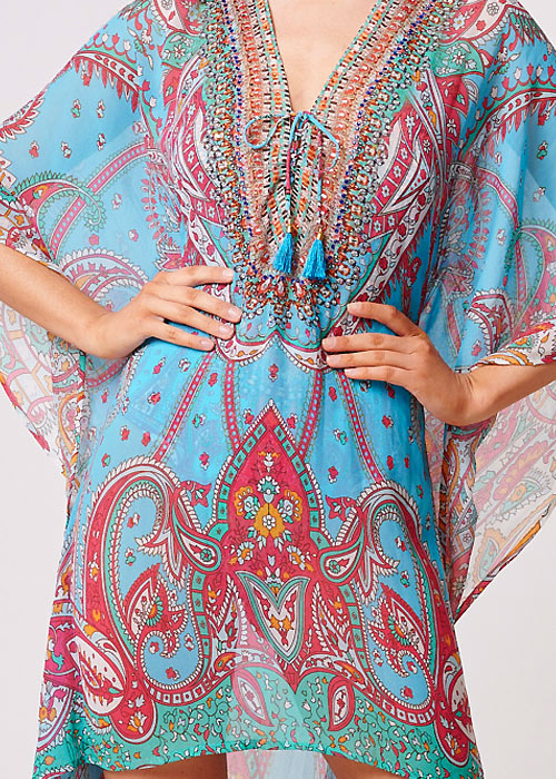 Forever Unique Paisley Bibi Kaftan SideZoom 3