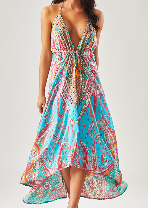 Forever Unique Paisley Zion Sun Dress SideZoom 3