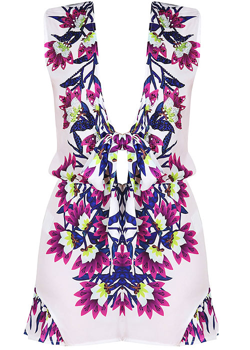 Forever Unique Psychotropical Cammie Playsuit BottomZoom 3