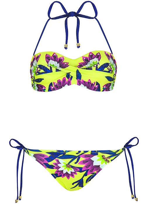 Forever Unique Psychotropical Hawaii Bandeau Bikini image