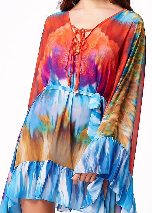 Forever Unique Tie Dye Tiki Kaftan SideZoom 3