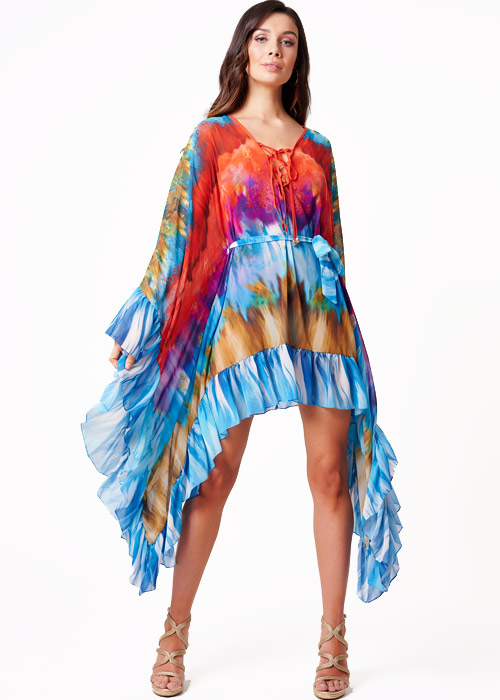 Forever Unique Tie Dye Tiki Kaftan SideZoom 4