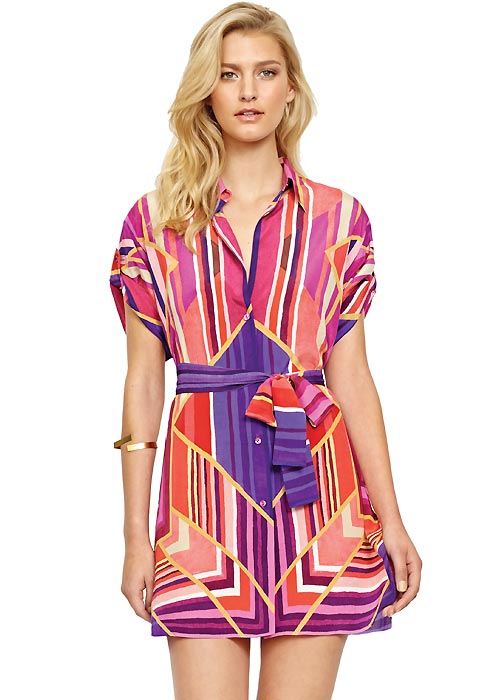 Gottex Art Deco Silk Blouse image