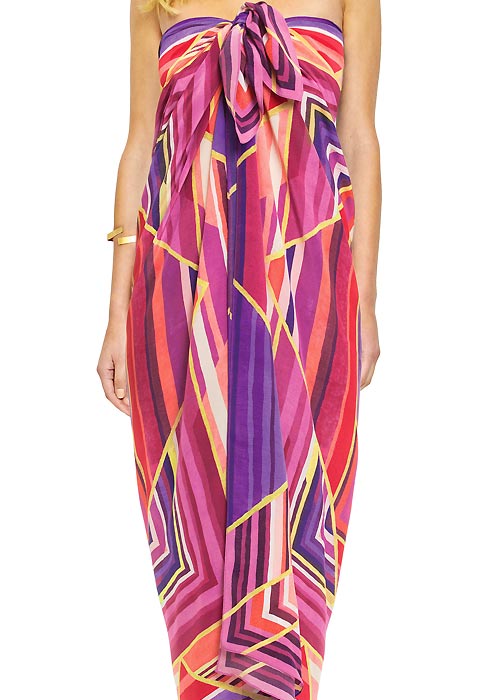 Gottex Art Deco Silk Pareo image