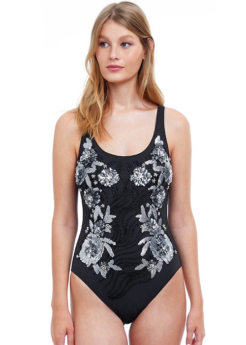 Gottex Couture Enchanted Round Neck Tank Swimsuit SideZoom 4