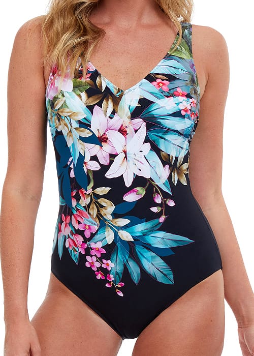 Gottex Essentials Dusk Bloom V Neck Swimsuit image
