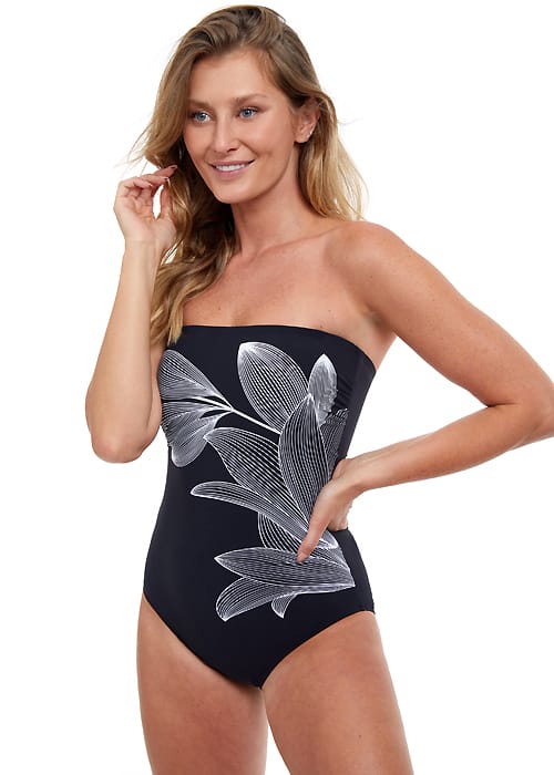 Gottex Essentials Fine Line Bandeau Swimsuit image