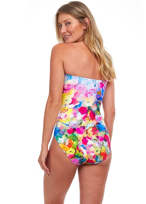 Gottex Essentials Jolie Bouquet Bandeau Swimsuit SideZoom 3