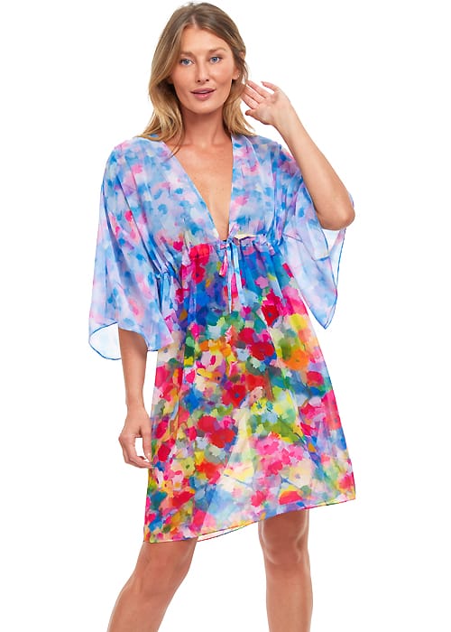 Gottex Essentials Jolie Bouquet V Neck Kaftan