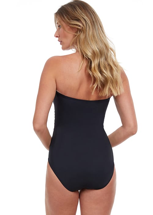 Gottex Essentials Onyx Striped Bandeau Swimsuit image