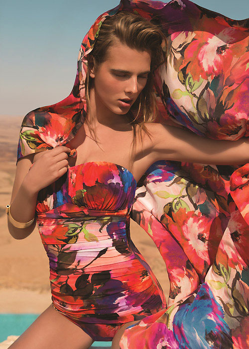 Gottex Garden of Eden Bandeau Swimsuit image