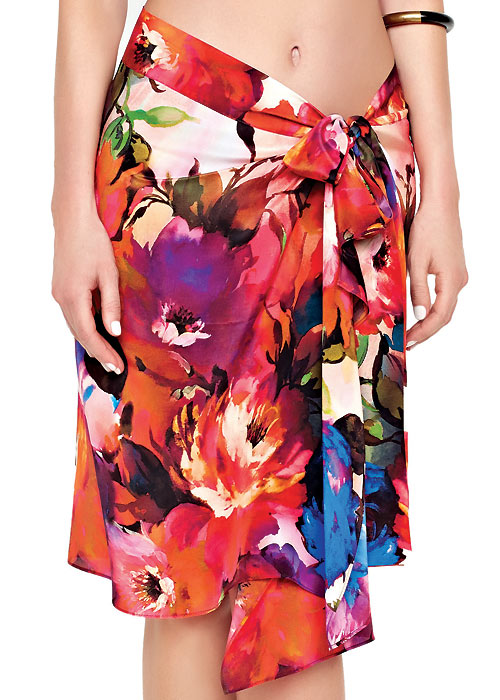 Gottex Garden Of Eden Silk Skirt image