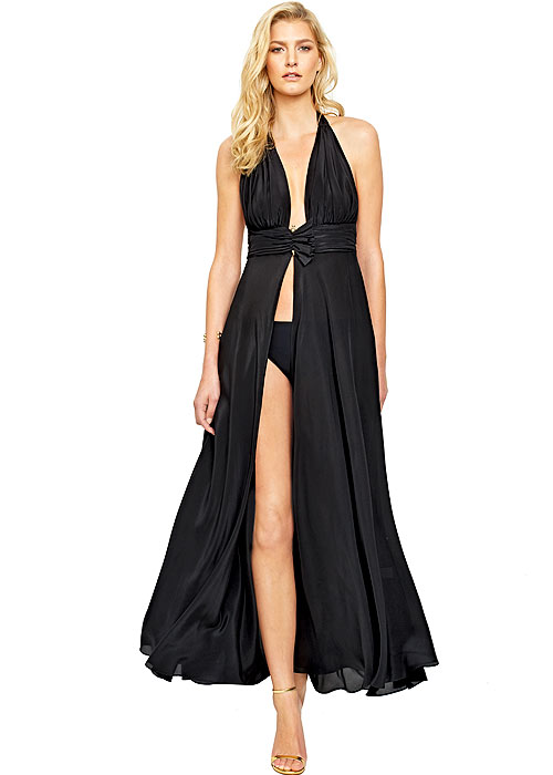 Gottex Grace Kelly Silk Dress With Matching Brief image