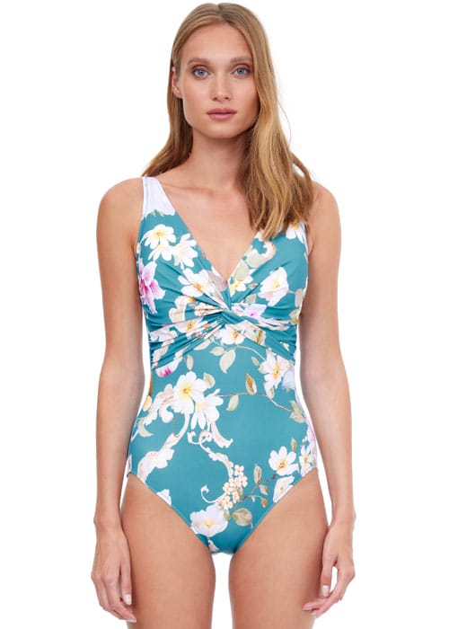 Gottex Hitachi V Neck Tank Swimsuit image