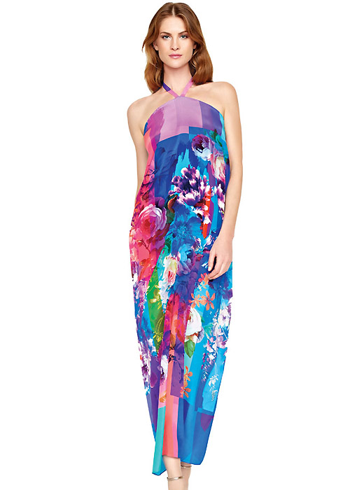 Gottex In Bloom Silk Pareo With Tie image