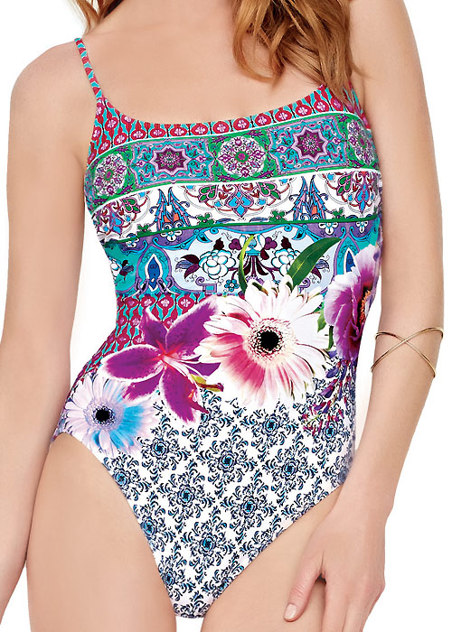 Gottex Le Jardin Round Neck Swimsuit SideZoom 3