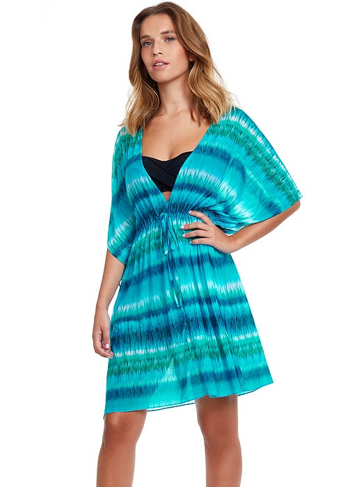 Gottex Profile Aqua Fresco V Neck Mesh Tunic