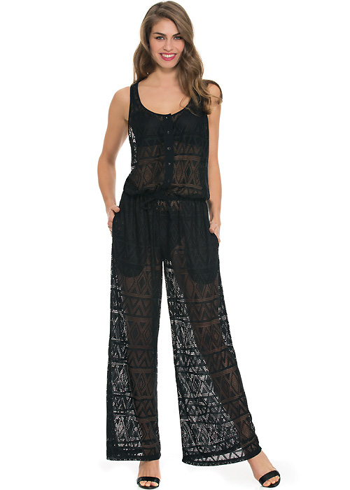 Gottex Profile Tutti Frutti Crochet Jumpsuit