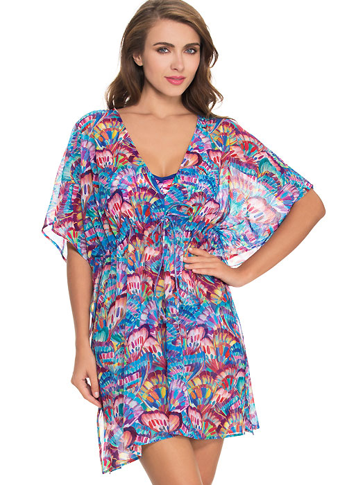 Gottex Profile Madame Butterfly Mesh Kaftan image