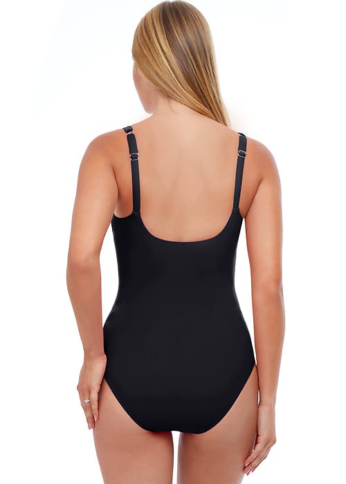Gottex Profile Tutti Frutti Pleated Round Neck Swimsuit image