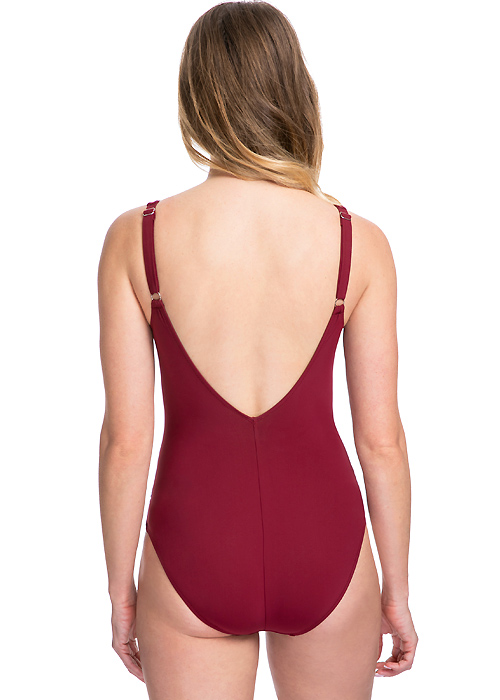 Gottex Profile Tutti Frutti Ruched Centre V Neck Swimsuit image