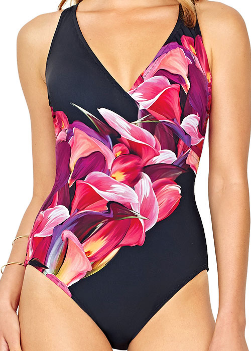 Gottex Sangria Surplice Swimsuit SideZoom 3