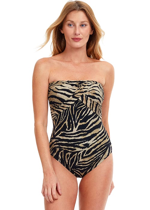 Gottex Wildlife Bandeau Swimsuit SideZoom 3