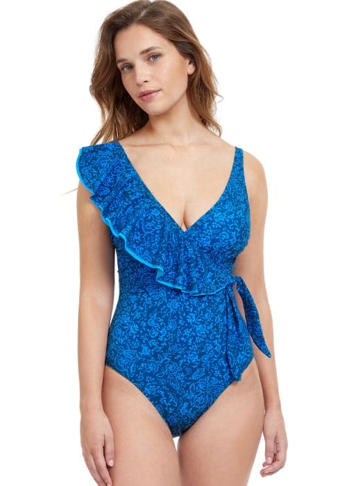 Gottex Profile Mehndi Surplice Swimsuit