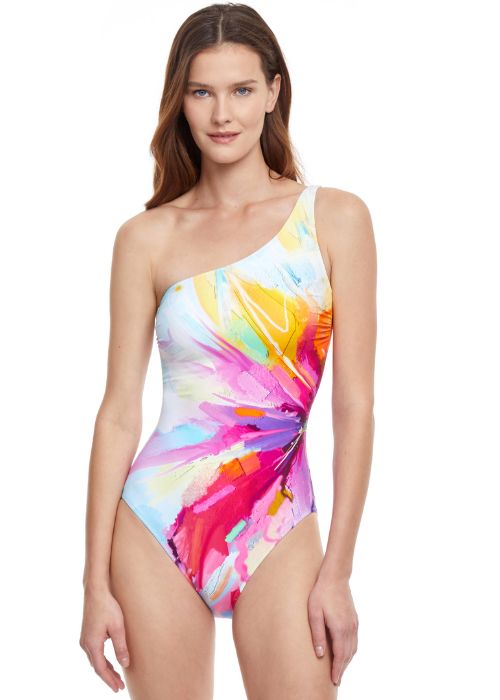 Gottex Summer In Capri One Shoulder Swimsuit